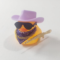 Canard jaune pour moto, vélo, mini canard en caoutchouc, accessoires de moto, voiture, canards mignons