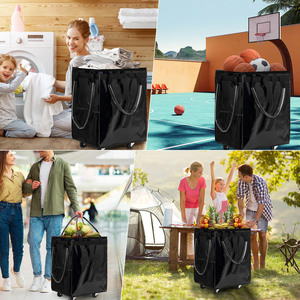 Bolsa de Compras Multifuncional con Ruedas, Carrito de Compras Plegable, Bolsa de Compras con Ruedas - Product Image 5