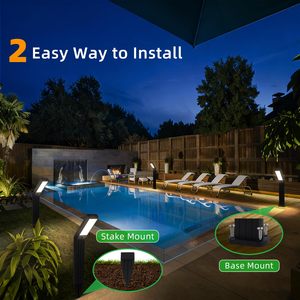 Outdoor Bright <b>Landscape</b> Solar Lawn <b>Light</b> Waterproof Ip65 Solar Powered Led Solar Garden Pathway <b>Lights</b> For Yard Walkway Decor - Product Image 2