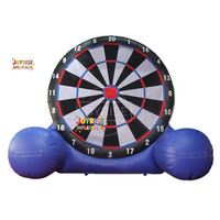 Grand jeu de fléchettes gonflable interactif pour la famille, jeu de fléchettes de football pour l'extérieur, jeux de football pour enfants