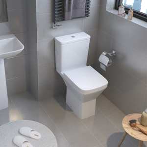 Nuovo Design di WC a Pavimento, Sanitari Moderni in Ceramica a Due Pezzi per Bagno - Product Image 4