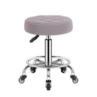 Tabouret de bar de couleur personnalisable Hauteur réglable Clinique pivotante Style classique Tatouage Spa Salon Barber Shop Tabouret Chaise avec roues