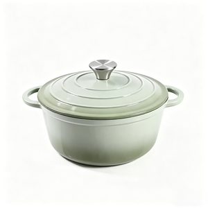 <span class=keywords><strong>Cocotte</strong></span> <span class=keywords><strong>en</strong></span> <span class=keywords><strong>fonte</strong></span> émaillée classique avec couvercle, antiadhésive, pour four, induction et gaz - Product Image 1