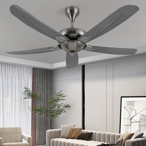 โคมไฟ LED แบบนอร์ดิกที่ทันสมัยเรียบง่ายสำหรับร้านอาหารห้องนั่งเล่นห้องเรียนควบคุมระยะไกลพัดลมเพดานไฟฟ้าอุปกรณ์ให้แสงสว่าง - Product Image 5