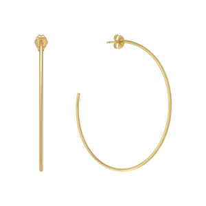 CANNER Boucles d'oreilles créoles minimalistes en argent 925, grandes et rondes, tailles multiples 15mm 25mm 35mm 45mm, personnalisables - Product Image 1