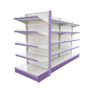 Estantería de Almacenamiento para Supermercado con Panel Trasero de Tubo Cuadrado de Acero, Doble Cara, 5 Capas de Protección Contra la Corrosión - Product Image 2