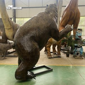 Modèle d'animal ours grizzly animatronique pour la décoration de parc d'attractions, en métal et fibre de verre, pour une utilisation en intérieur/extérieur - Product Image 4