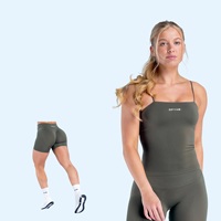 Haut à manches courtes Playera Defy couleur marron + short |   2pz Chestnut S