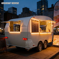 Chariot alimentaire de petite taille, nouvelle conception OEM, entièrement équipé, remorque de cuisine, chariot à glaces, camion de petit-déjeuner