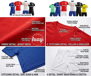 Maillot de football personnalisé 2526 Fan Jersey Club domicile extérieur 100% polyester <span class=keywords><strong>Version</strong></span> Designer Haute Qualité - Product Image 4
