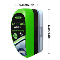 JSTREE Limpiador Antivaho 120ml, Agente Antivaho para Vidrios con Cepillo Aplicador, Desempañador Ergonómico para Parabrisas de Coche, Sin Niebla