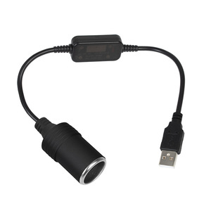 Car 5V to 12V Converter <b>USB</b> to Cigarette Lighter <b>Plug</b> 0.3m For Retrofit Upgrade - Product Image 3
