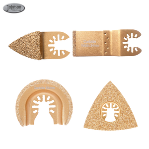 Hojas de sierra multiherramienta oscilantes de carburo de <span class=keywords><strong>media</strong></span> <span class=keywords><strong>luna</strong></span> de ajuste rápido de 64mm para cortar baldosas de molienda mortero de hormigón - Product Image 5