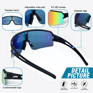 Unisex đi xe đạp chạy Kính UV400 bảo vệ PC ống kính photochromic thay đổi màu sắc ngoài trời phân cực thể thao Kính mát tùy chỉnh - Product Image 3