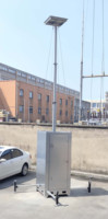 Unité de surveillance : Caméra portable de sécurité, tour de vidéosurveillance mobile cubique, système de surveillance solaire pour parking