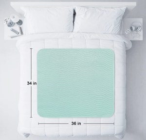 Almohadilla de cama absorbente Almohadilla de cama de incontinencia reutilizable lavable impermeable - Product Image 2