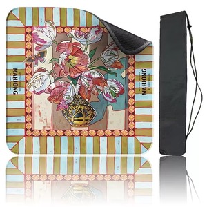 Tapis de table de mahjong de luxe, silencieux, imperméables, antidérapants, pliables, couleurs peintes à la main, couleurs au choix, pour la maison, les fêtes de famille, les jeux - Product Image 3