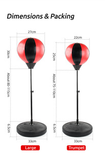 Bola <span class=keywords><strong>de</strong></span> <span class=keywords><strong>Boxeo</strong></span> <span class=keywords><strong>de</strong></span> Reacción para Niños, Material PU Duradero <span class=keywords><strong>de</strong></span> Alta Calidad, Saco <span class=keywords><strong>de</strong></span> <span class=keywords><strong>Boxeo</strong></span> Pesado para Uso en Interiores/Exteriores, Bolas <span class=keywords><strong>de</strong></span> Velocidad - Product Image 3
