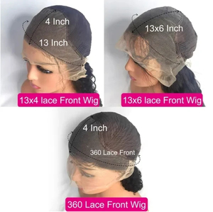 Perruque Sans Colle Abordable Full HD Lace Cheveux Brésiliens Courts Bob Perruques Cheveux Humains Lace Front HD Lace Frontal pour Femmes Noires - Product Image 4