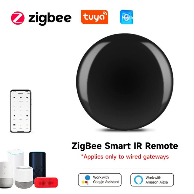 Smart Home App Voice Control Tuya Infrared Remote Control with Zigbee Timer Switch for Universal Graffiti Use