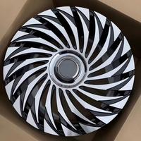 19 8.5 Jantes en alliage PCD5x112 avec surface usinée noire, jantes moulées adaptées à Audi Mercedes Benz FBX493