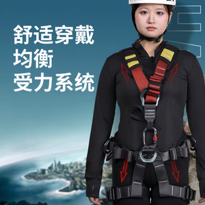 ชุดสายรัดนิรภัยแบบเต็มตัว Xinda 2 ห่วงรูปตัว D พร้อมตัวล็อคสแตนเลสแบบปลดเร็ว ปรับความยาวได้ รับน้ำหนักได้ 1500 กก. - Product Image 1