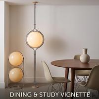 Lampe sur pied LED Bauhaus à double globe, abat-jour en verre laiteux, structure chromée, lumière moderne pour la décoration du salon