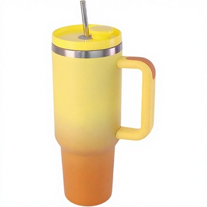 Gobelet/Mug isotherme moderne en acier inoxydable de qualité supérieure avec couvercle magnétique breveté Ov* et paille rétractable automatique - Cadeaux promotionnels - Product Image 3
