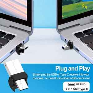 Stylo pointeur laser multifonctionnel 2,4 G sans fil avec connexion USB pour la <span class=keywords><strong>présentation</strong></span> <span class=keywords><strong>PPT</strong></span>, l'enseignement et les discours - Product Image 5