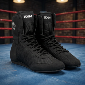 Zapatos de Boxeo RXN para Hombre, de Piel Sintética, con Cuello Alto, Forro, Cordones, Transpirables, para Todo Clima, con Agarre, Doble Costura, Deportivos - Product Image 2