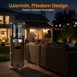 <span class=keywords><strong>Calentador</strong></span> de Espacio para Exteriores de Acero Inoxidable Moderno para Restaurantes y Patios, con Encendido Electrónico por Pulsos Integrado, Diseño Cilíndrico, Alto Rendimiento - Product Image 5