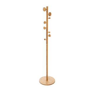 Estante <span class=keywords><strong>de</strong></span> <span class=keywords><strong>pie</strong></span> para ropa, muebles <span class=keywords><strong>de</strong></span> bambú para abrigos, gran oferta - Product Image 1