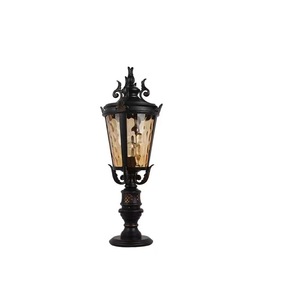 Lampe solaire LED à détection de mouvement, décorative, style rétro américain, étanche IP54, pour extérieur, avec poteau en aluminium noir, idéale pour entrepôt - Product Image 4