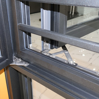 Ventanas Abatibles de Aleación de Aluminio Resistentes a Huracanes con Certificación AS2047, Doble Acristalamiento Templado con Certificación Energy Star para Villas y Hoteles