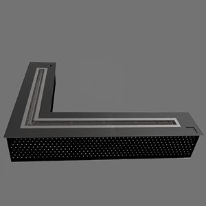 Fuego Real <span class=keywords><strong>Kamin</strong></span>, llama inteligente, quemadores de etanol biológico para interiores, chimeneas en forma de L - Product Image 2