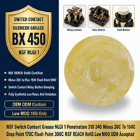 Graisse pour contacts de commutateur NLGI 1, pénétration 310-340, faible bruit, amortissement pour relais, bouton-poussoir, micro-interrupteur, NSF REACH