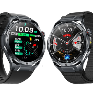 Relógio Inteligente AI Dial ET474 com Modo Multi-movimento, Lanterna, Chamada SOS, Monitoramento de Frequência Cardíaca, Oxigênio no Sangue e ECG - Product Image 1