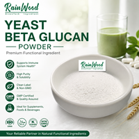 Poudre de bêta-glucane de levure naturelle Rainwood 1,3 1,6 Bêta-glucane, matière première en vrac pour la fabrication de compléments alimentaires