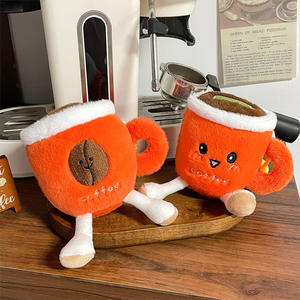 ตุ๊กตายัดนุ่นรูปถ้วยกาแฟพวงกุญแจตุ๊กตาของเล่นตุ๊กตา Boba สำหรับเด็กของขวัญน่ารักขายส่ง - Product Image 3