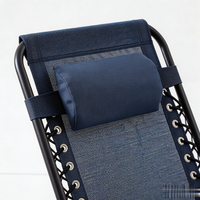 Fauteuil inclinable de jardin pliant de luxe en acier inoxydable, confortable et spacieux, à prix de gros, pour extérieur et hôtel, type zéro gravité