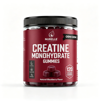 Gummies de créatine monohydrate à marque privée OEM ODM véganes pour l'entraînement, la force musculaire et l'énergie, saveur personnalisée, 120 unités, fabricant