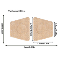2/6/12 pièces autocollants de correction d'ongle incarné outils de pédicure en coton pour Nail Art patchs pour pied traitement de la paronychia récupération