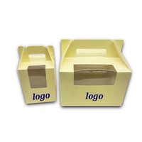 Boîtes cadeaux XJY avec motifs créatifs personnalisés, avec poignée, boîte à biscuits, emballage, petites boîtes à bonbons, boîtes à beignets