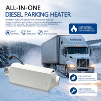 Chauffage au diesel 5KW 12V 24V avec télécommande LCD pour camion, camping-car, caravane