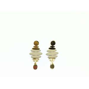 Fashion Drop <b>Earrings</b> 316L Stainless Steel PVD Gold Plating Sustainable Resistant Statement Jewelry - Product Image 1