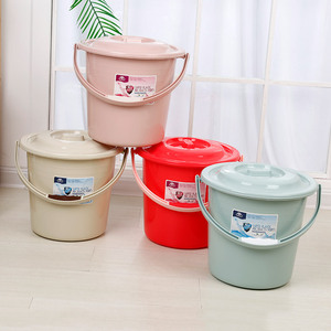 Plastic <b>Bucket</b> <b>With</b> <b>Lid</b> Large Size PP Material Durable For Home And School Use - Product Image 1