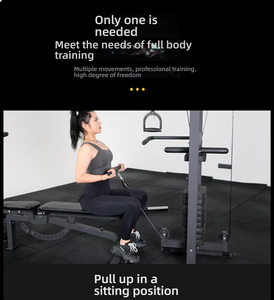 Equipo <span class=keywords><strong>de</strong></span> <span class=keywords><strong>Gimnasio</strong></span> Multifuncional <span class=keywords><strong>de</strong></span> Alta Calidad OEM <span class=keywords><strong>para</strong></span> Uso Doméstico, Máquina <span class=keywords><strong>de</strong></span> Ejercicios con Cables Ajustables - Product Image 4