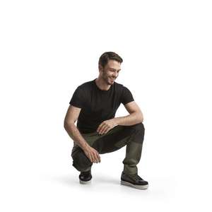 BLAKLADER - 145918454699D108 Service <b>trousers</b> with <b>stretch</b> Army green/<b>Black</b> - EAN 7330509497982 WORK <b>TROUSERS</b> - Product Image 4