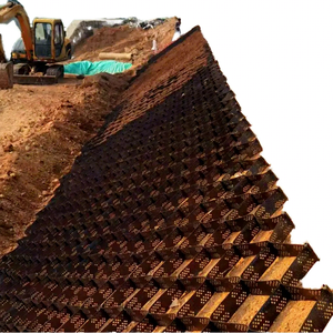 Mur de soutènement <span class=keywords><strong>en</strong></span> géocell HDPE à haute résistance <span class=keywords><strong>pour</strong></span> la construction routière, les allées et le pavage extérieur <span class=keywords><strong>en</strong></span> <span class=keywords><strong>gravier</strong></span>, avec installation facile - Product Image 1