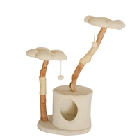 Arbre à chat multi-niveaux en panneaux de particules pour chats d'intérieur, vente en gros, OEM, logo personnalisé, marque privée, fournisseur pour animaux de compagnie, commande en gros, MOQ